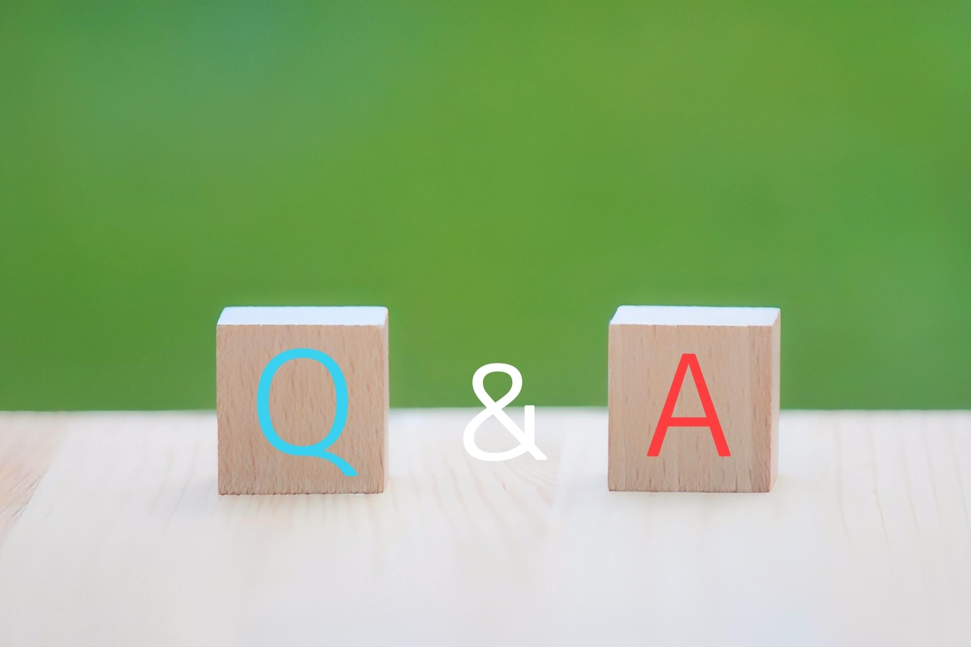 Q&Aの文字ブロック